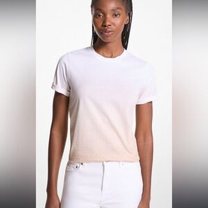 Ombré logo organic cotton jersey  tee shirt